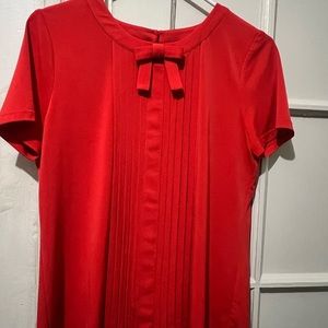 Karl Lagerfeld red blouse